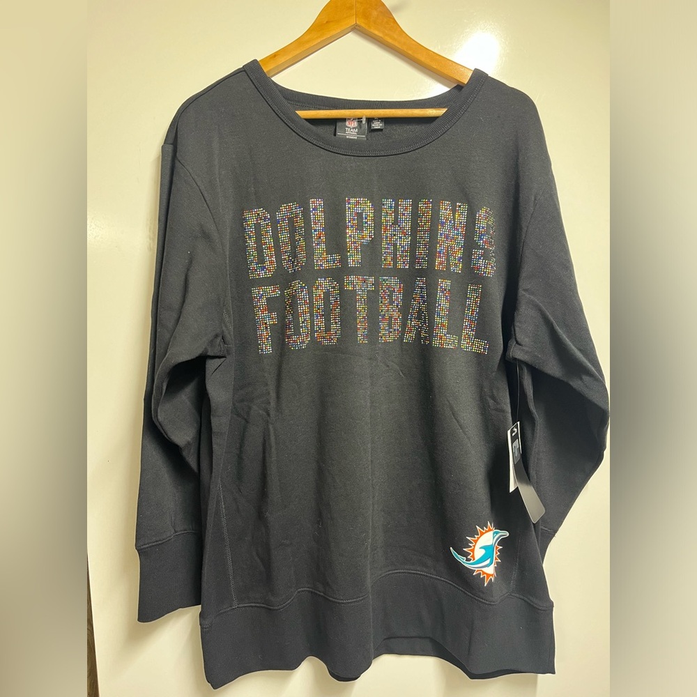 NEW Miami Dolphins pullover sweatshirt size xl woman’s
